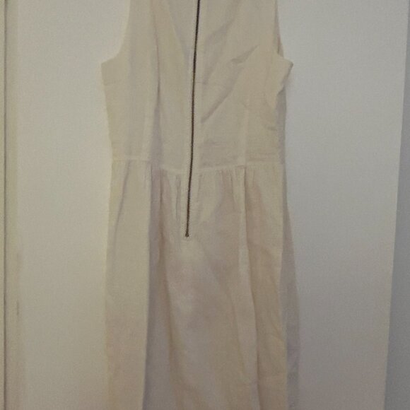 KORS White linen dress with belt - Picture 4 of 5